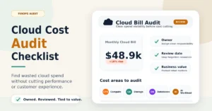 cloud cost audit checklist